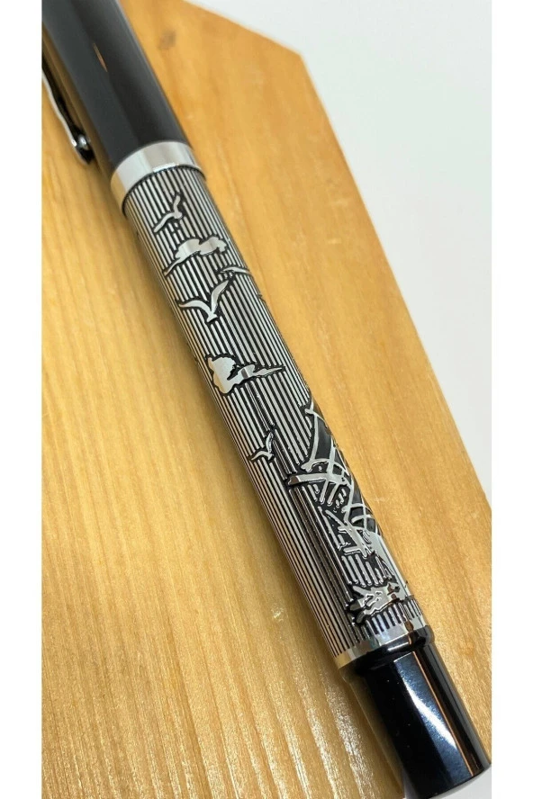 Dd2123 Roller Kalem Silver Black - Resim 4