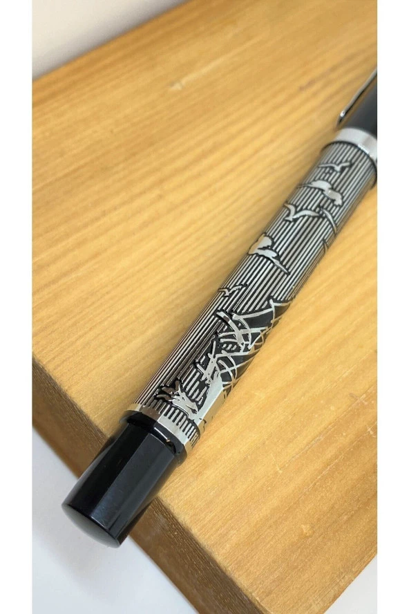 Dd2123 Roller Kalem Silver Black - Resim 6
