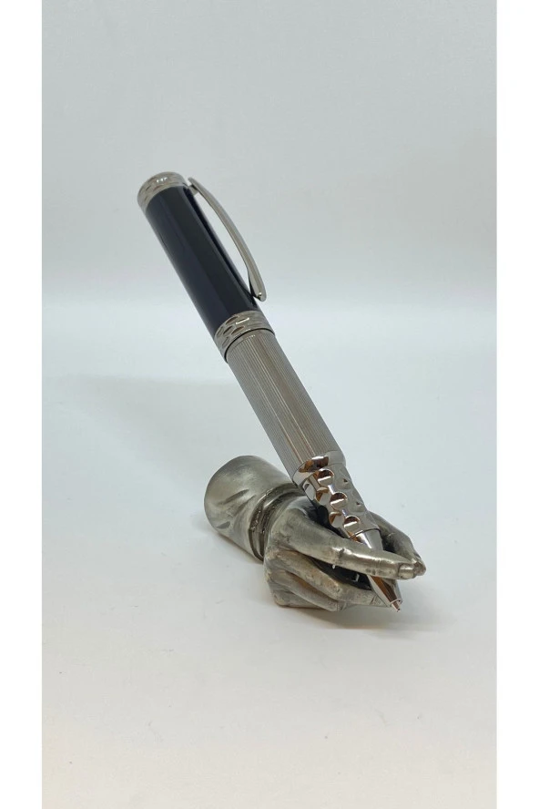 BLACK SILVER PRESTİJ İMZA KALEM SILVER ürün görseli 1