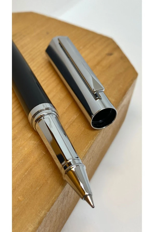 BLACK SILVER ROLLER KALEM SİYAH - Resim 2