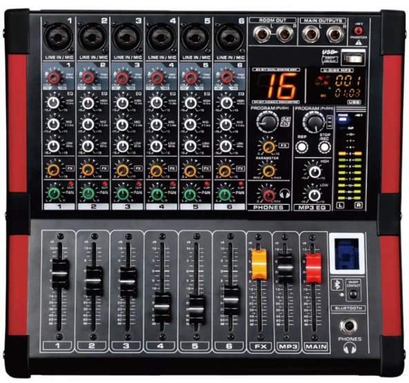 ODO MX-6M99 6 KANALLI 99 DSP EFEKTLİ DECK MİKSER ürün görseli 1