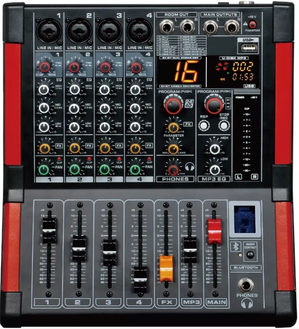 ODO MX-4M99 4 KANALLI 99 DSP EFEKTLİ DECK MİKSER ürün görseli 1