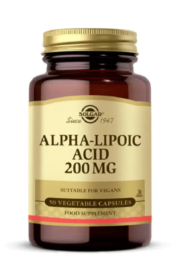 Solgar Alpha Lipoic Acid 200 Mg 50 Kapsül - Resim 4