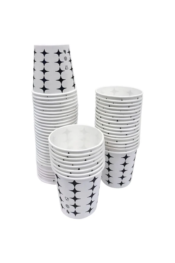 6.5  Oz Karton Bardak 400 Adet Dayanıklı ürün görseli 1