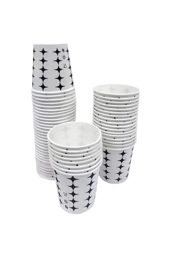 6.5  Oz Karton Bardak 300 Adet Dayanıklı - Resim 5