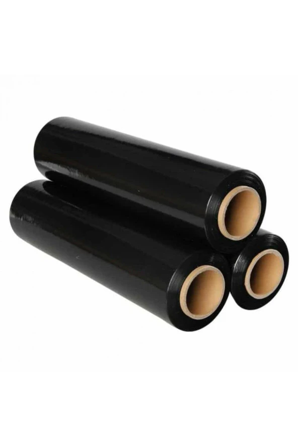 Siyah Palet Streç 17 Micron 300 Metre 6 Adet 1.Kalite ürün görseli 1