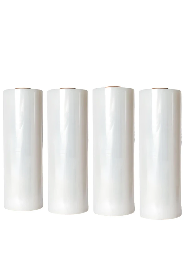 Palet Streç Film 17 Micron 25 cm x 300 m Şeffaf 4'Adet ürün görseli 1