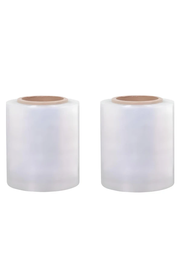 Palet Streç Film 17 Micron 10 cm x 300 m Şeffaf 2 Adet ürün görseli 1