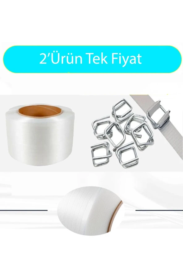 19'Luk Kompozit Lifli Çember 1000'Adet Bukle Toka Avantajlı Paket ürün görseli 1
