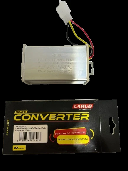 E Bike 45v70 Düşürücü 48/72 Konjektör 12v 10ah Carub ürün görseli 1
