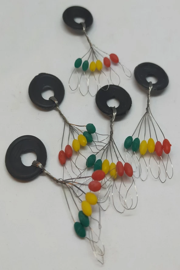 Renkli Kauçuk Stoper Large (l) (30 Adet) - Resim 2