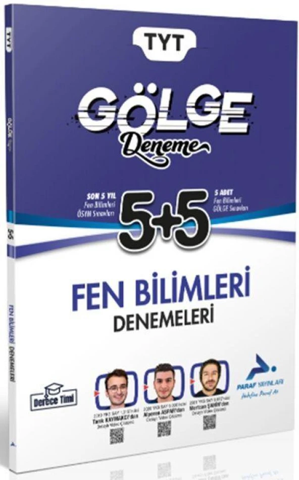 TYT Fen Bilimleri Gölge Deneme Paraf Yayınları ürün görseli 1
