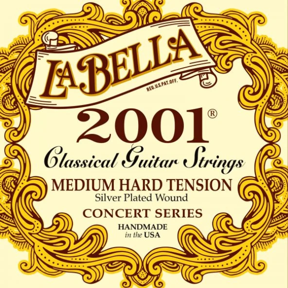 LA BELLA KLASİK GİTAR TELİ 2001 MED-HARD ürün görseli 1