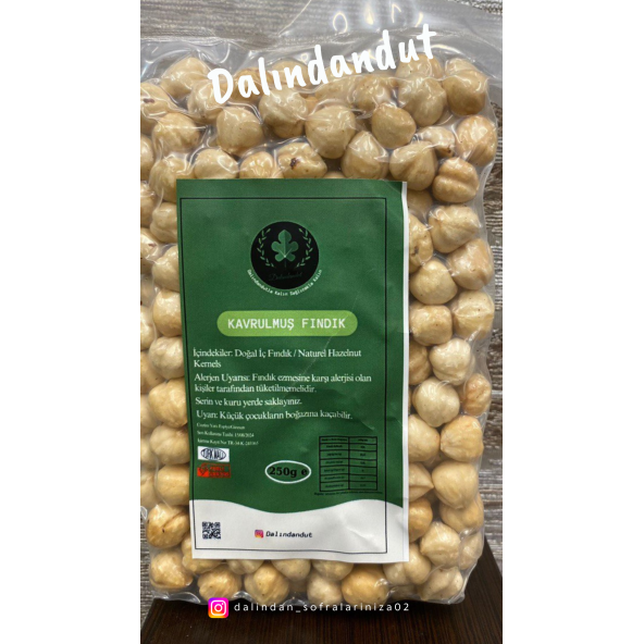 Dalındandut Yeni Mahsül Kavrulmuş Fındık Içi 250gr ürün görseli 1