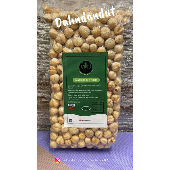 Dalındandut Yeni Mahsül Kavrulmuş Fındık Içi 500gr ürün görseli 1