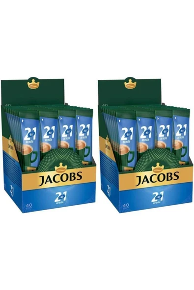 Jacobs 2si1 Arada Kahve 40 Adet X 2 ürün görseli 1