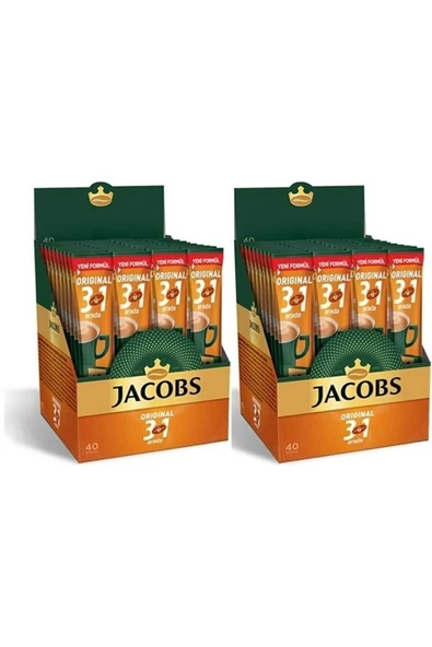 Jacobs 3ü1 Arada Kahve 80 Adet (40x2 Paket) ürün görseli 1