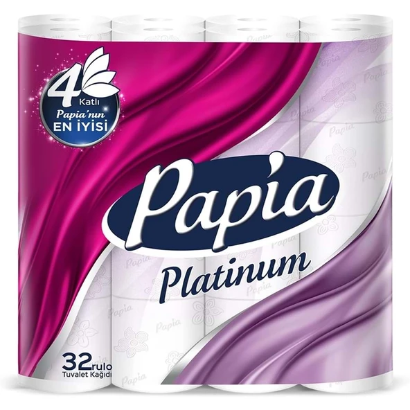 Papia Tuvalet Kağıdı (4 Katlı) 32 Li Pk Platinum ürün görseli 1