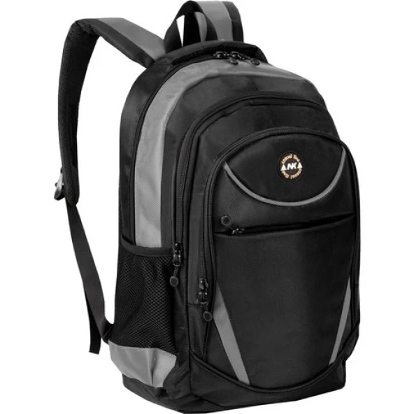 NK Unisex Okul Sırt Çantası 15' Laptop Bölmeli 1900 Denye Kalın Kumaş Çanta ürün görseli 1