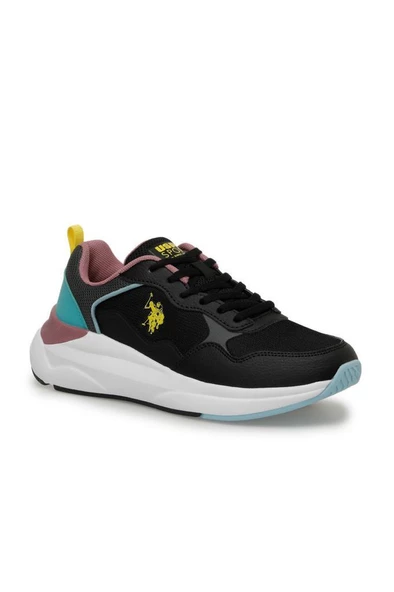 U.S. Polo Assn. MELINDA 4FX 101501981 Kadın Spor Ayakkabı Siyah Sarı Mavi 36-40 ürün görseli 1