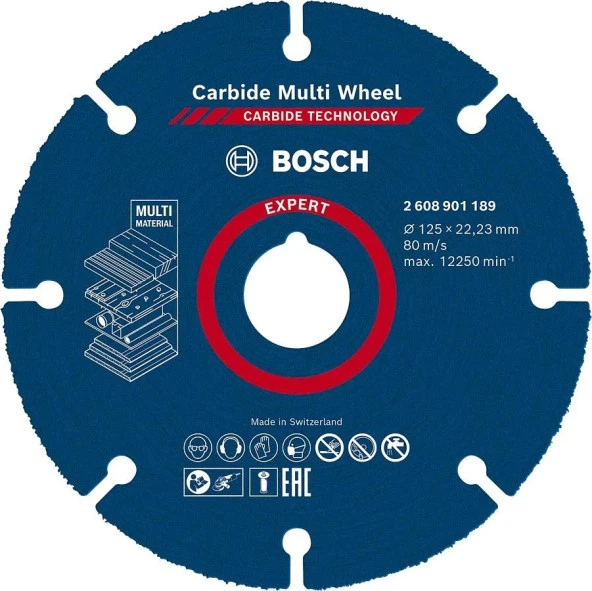 Bosch Carbide Kesme Diski 125mm - Resim 2