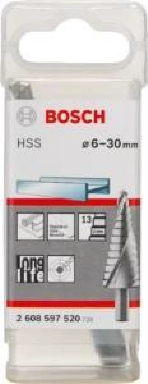Bosch HSS Kademeli Matkap Ucu 6-30 mm - Resim 3
