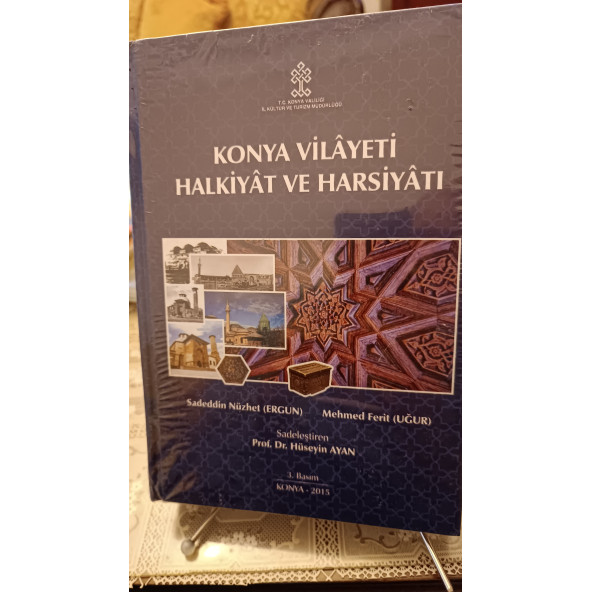 KONYA VİLAYETİ HALKİYAT VE HARSİYATI SADETTİN NÜZHET ERGUN MEHMET FERİT UĞUR ürün görseli 1