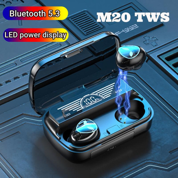 Earbuds Tws M20 Anc Destekli Powerbanklı LED Göstergeli Bluetooth Kulaklık ürün görseli 1