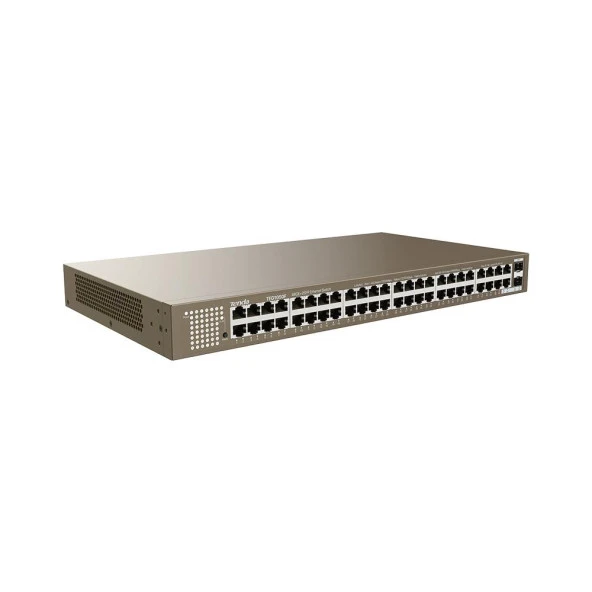 Tenda TEG1050F 48 Port 10-100-1000 Mbps + 2 Port SFP Switch Çelik Kasa Rack Mount ürün görseli 1