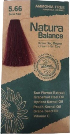 Natura Balance (Krem Saç Boyası) Şarap Kızılı 5.66 60ML ürün görseli 1
