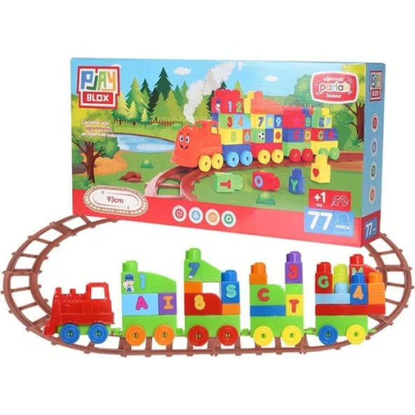 Asya Oyuncak Playblox Tren Seti 77 Parça 2397 ürün görseli 1