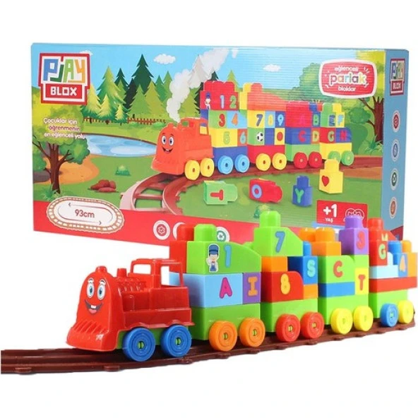 Asya Oyuncak Playblox Tren Seti 77 Parça 2397 - Resim 3