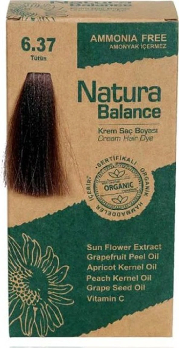 Natura Balance (Krem Saç Boyası) Tütün 6.37 60ML ürün görseli 1