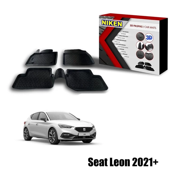 Seat Leon Havuzlu 3D Paspas Niken Siyah 2021+ Sonrası ürün görseli 1