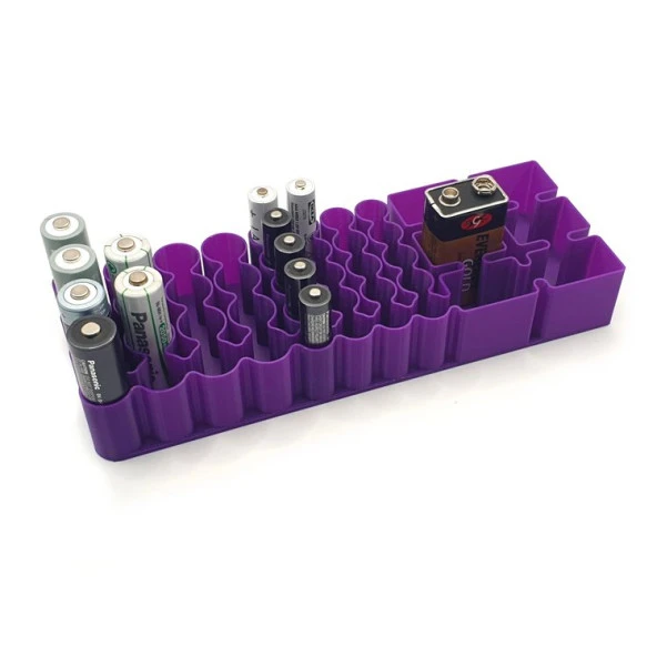 Multi Pil Organizer Stand Mor ürün görseli 1
