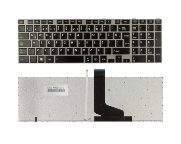 Toshiba V130402BK3 Notebook Klavyesi (Siyah TR) ışıklı ürün görseli 1