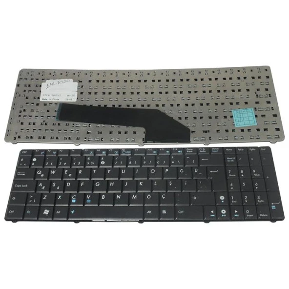 Asus K50I, K50Id, K50Ie, K50Ij, K50IL, K50In, K50Ip Notebook Klavye - Tuş Takımı / TR ürün görseli 1