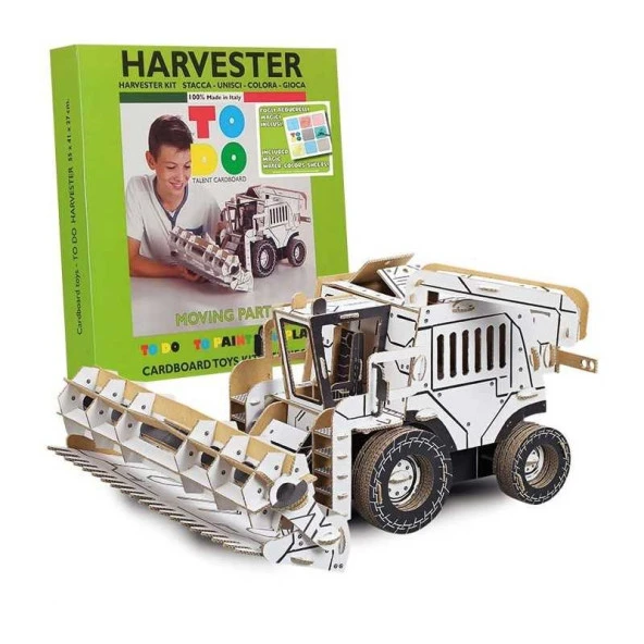 Todo Biçerdöver Mekinesi Montaj Ve Renk İçin Karton Kit 157 Parça ürün görseli 1