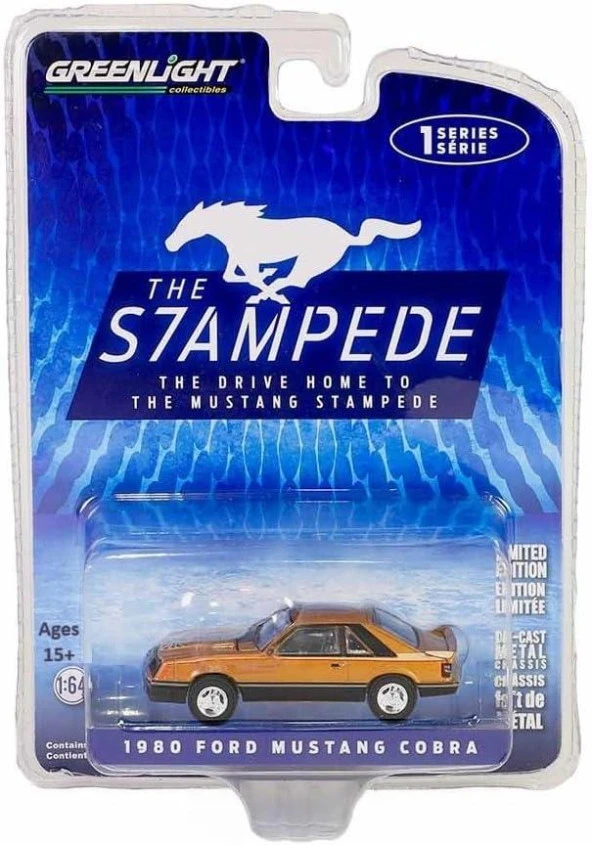 Greenlight 1980 Ford Mustang Cobra  1/64 Model Araba - Resim 2