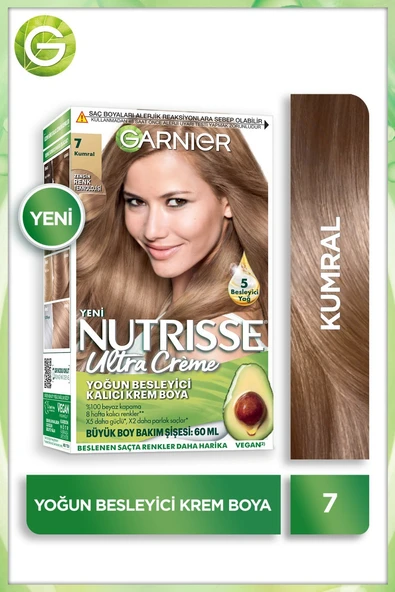 Garnier Nutrisse Yoğun Besleyici Kalıcı Krem Saç Boyası 7 Kumral ürün görseli 1