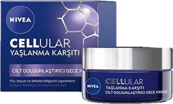 Nivea Cellular Night Cream -  Gece Bakım Kremi 50 ml ürün görseli 1