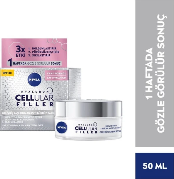 Nivea Cellular Filler Gündüz Kremi SPF30 50 ml ürün görseli 1
