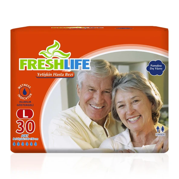 Freshlife Belbantlı Hasta Bezi L-Large Beden 30 Adet ürün görseli 1