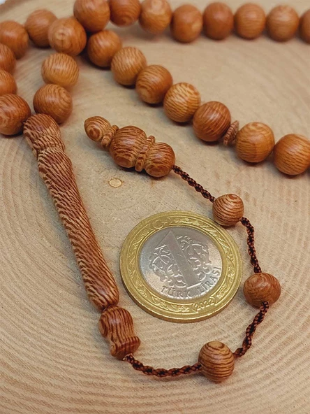 Çınar Ağacı 33lük Tesbih 9.5mm Usta İşçilikli (49512) - Resim 3