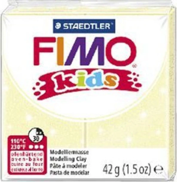 Staedtler Fimo Kids Polimer Kil 42gr. Pearl Yellow Sedefli Sarı ürün görseli 1