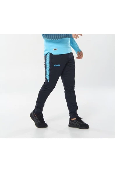 Diadora Ritim - Erkek Likralı Lacivert-Turkuaz Eşofman Altı - RitimALT ürün görseli 1