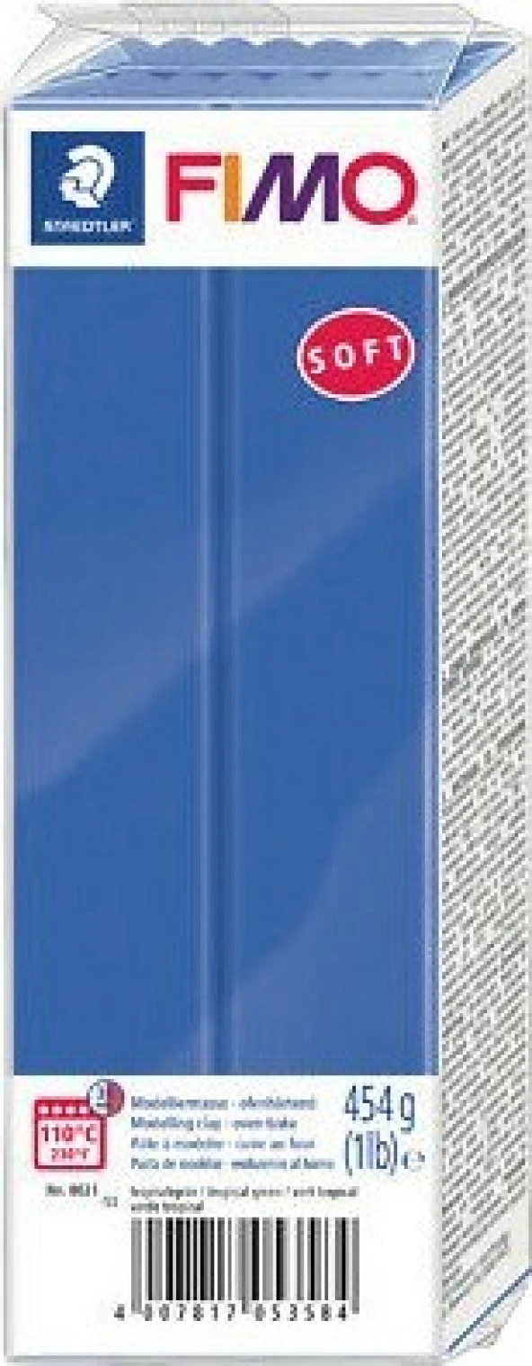 Staedtler Fimo Soft Polimer Kil 454 g Brilliant Blue ürün görseli 1