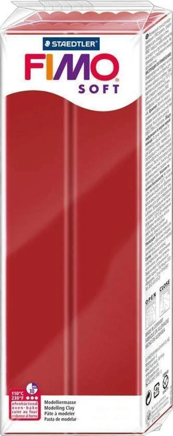 Staedtler Fimo Soft Polimer Kil 454Gr. Christmas Red ürün görseli 1