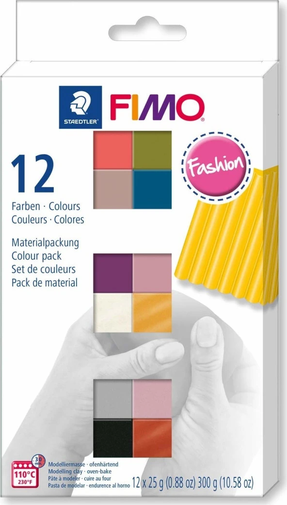 Staedtler Fimo Fashion Modelleme Kili Seti 12 Renk ürün görseli 1