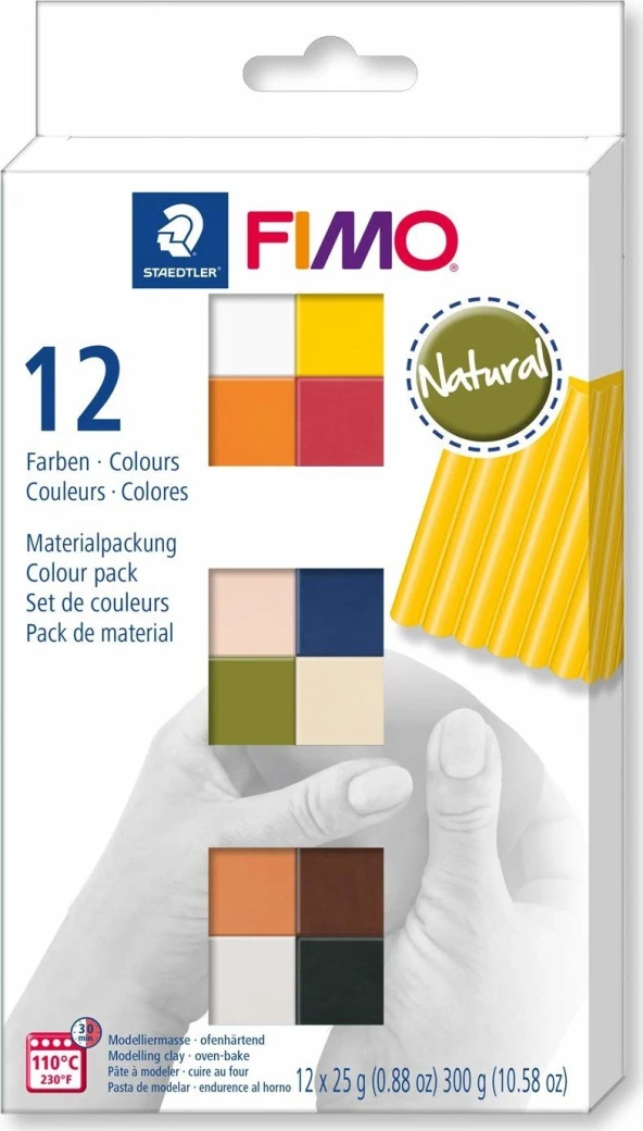 Staedtler Fimo Natural Modelleme Kili Seti 12 Renk ürün görseli 1